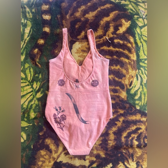 Serpent & Bow Madder Root Dyed Leotard underwear swimsuit - Picture 8 of 15
